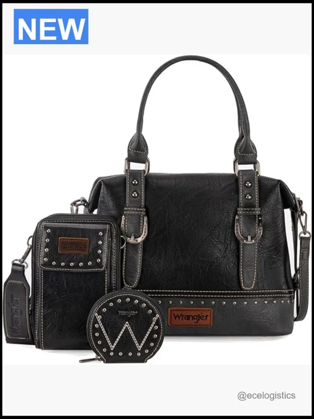 3-Piece Doctor Bag Set with Phone Purse and Coin Purse